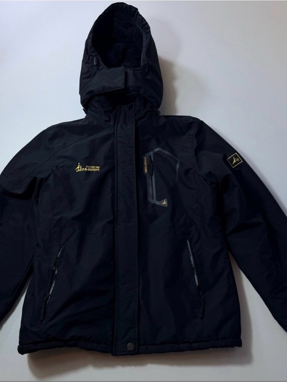 Women’s Black Moerdeng Waterproof Hooded Winter Snow Jacket Sz Med Windproof